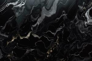 Luxury Black Marble Texture. Ai generative photo