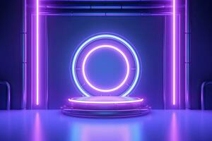 Futuristic Background. Ai generative photo