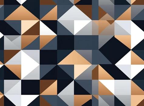From above layout of colorful cardboard sheets in brown and grey shades. SEAMLESS PATTERN. Created with Generative AI technology. photo