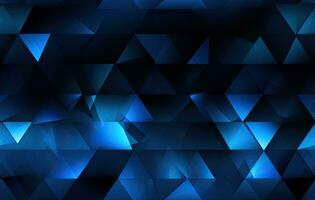 Modern black blue abstract background. Minimal. Color gradient. Dark. Web banner. Geometric shape. 3d effect. Lines stripes triangles. SEAMLESS PATTERN. Created with Generative AI technology. photo