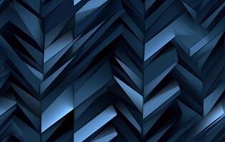 Modern black blue abstract background. Minimal. Color gradient. Dark. Web banner. Geometric shape. 3d effect. Lines stripes triangles. SEAMLESS PATTERN. Created with Generative AI technology. photo