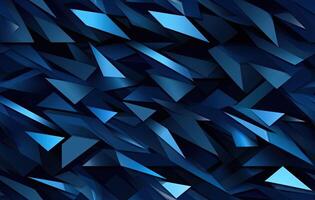 Modern black blue abstract background. Minimal. Color gradient. Dark. Web banner. Geometric shape. 3d effect. Lines stripes triangles. SEAMLESS PATTERN. Created with Generative AI technology. photo