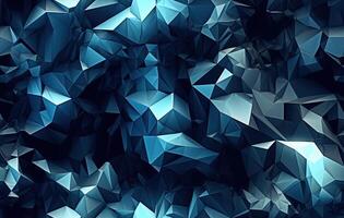 Modern black blue abstract background. Minimal. Color gradient. Dark. Web banner. Geometric shape. 3d effect. Lines stripes triangles. SEAMLESS PATTERN. Created with Generative AI technology. photo