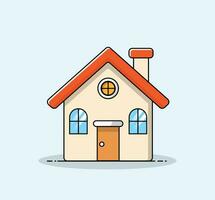 House building vector icon illustration