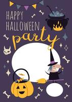 Happy Halloween Party poster vector