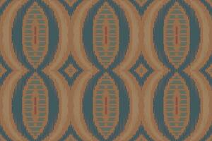 Motif Ikat Paisley Embroidery Background. Ikat Floral Geometric Ethnic Oriental Pattern traditional.aztec Style Abstract Vector illustration.design for Texture,fabric,clothing,wrapping,sarong.