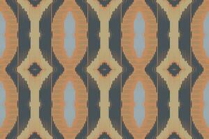 Motif Ikat Paisley Embroidery Background. Ikat Stripe Geometric Ethnic Oriental Pattern Traditional. Ikat Aztec Style Abstract Design for Print Texture,fabric,saree,sari,carpet. vector