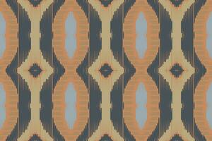 Motif Ikat Paisley Embroidery Background. Ikat Stripe Geometric Ethnic Oriental Pattern Traditional. Ikat Aztec Style Abstract Design for Print Texture,fabric,saree,sari,carpet. vector