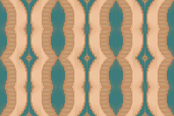 Ikat Floral Paisley Embroidery Background. Ikat Floral Geometric Ethnic Oriental Pattern Traditional. Ikat Aztec Style Abstract Design for Print Texture,fabric,saree,sari,carpet.