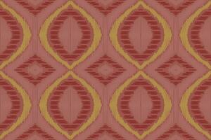 Motif Ikat Floral Paisley Embroidery Background. Ikat Stripes Geometric Ethnic Oriental Pattern traditional.aztec Style Abstract Vector design for Texture,fabric,clothing,wrapping,sarong.