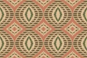 Motif Ikat Floral Paisley Embroidery Background. Ikat Stripe Geometric Ethnic Oriental Pattern Traditional. Ikat Aztec Style Abstract Design for Print Texture,fabric,saree,sari,carpet. vector