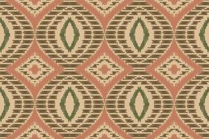 Motif Ikat Floral Paisley Embroidery Background. Ikat Stripe Geometric Ethnic Oriental Pattern Traditional. Ikat Aztec Style Abstract Design for Print Texture,fabric,saree,sari,carpet. vector