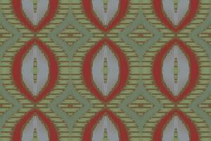 Ikat Damask Embroidery Background. Ikat Vector Geometric Ethnic Oriental Pattern Traditional. Ikat Aztec Style Abstract Design for Print Texture,fabric,saree,sari,carpet.