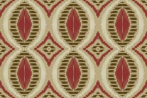 Ikat Floral Paisley Embroidery Background. Ikat Patterns Geometric Ethnic Oriental Pattern Traditional. Ikat Aztec Style Abstract Design for Print Texture,fabric,saree,sari,carpet. vector