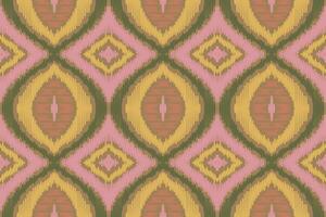 Ikat Fabric Paisley Embroidery Background. Ikat Patterns Geometric Ethnic Oriental Pattern Traditional. Ikat Aztec Style Abstract Design for Print Texture,fabric,saree,sari,carpet. vector