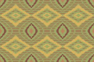 Ikat Fabric Paisley Embroidery Background. Ikat Texture Geometric Ethnic Oriental Pattern traditional.aztec Style Abstract Vector illustration.design for Texture,fabric,clothing,wrapping,sarong.