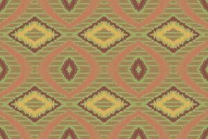 Ikat Fabric Paisley Embroidery Background. Ikat Texture Geometric Ethnic Oriental Pattern Traditional. Ikat Aztec Style Abstract Design for Print Texture,fabric,saree,sari,carpet. vector