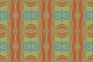 Ikat Damask Paisley Embroidery Background. Ikat Seamless Geometric Ethnic Oriental Pattern Traditional. Ikat Aztec Style Abstract Design for Print Texture,fabric,saree,sari,carpet. vector