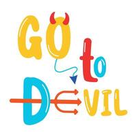 Go to Devil vector