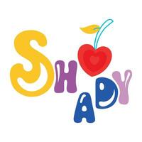 Trendy Shady Word vector