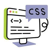 Trendy Coding Language vector