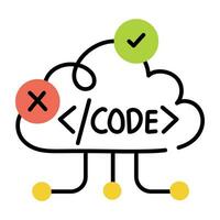 Trendy Computing Code vector