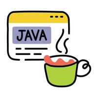 Trendy Programming Break vector