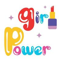 Trendy Girl Power vector