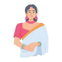 Trendy Saree Fashion vector