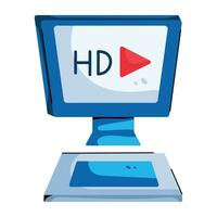 video hd de moda vector