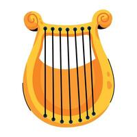 Trendy Lyre Concepts vector