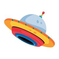 Trendy UFO Concepts vector