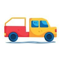 Trendy Utility Truck vector