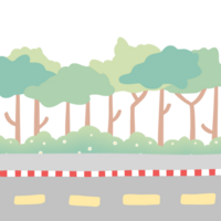 Tree and road png