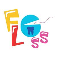 Trendy Floss Concepts vector