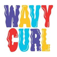 Trendy Wavy Curl vector