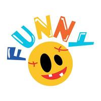 Trendy Funny Emoji vector