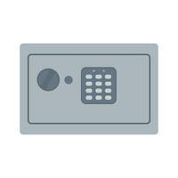 Safe icon in flat style vector