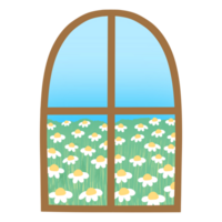 Daisy garden view png