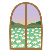 Daisy garden view png