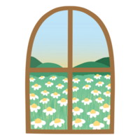 Daisy garden view png