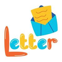 Trendy Letter Concepts vector