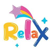 Trendy Relax Concepts vector