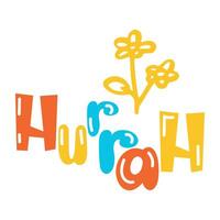 Trendy Hurrah Concepts vector