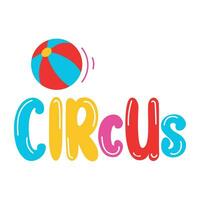 Trendy Circus Ball vector