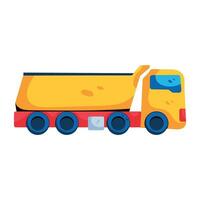 Trendy Dumper Truck vector