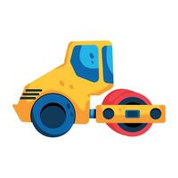 Trendy Construction Roller vector