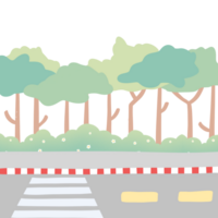 Tree and road png