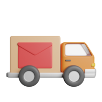courrier un camion postal png