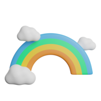 arcobaleno cielo colorato png